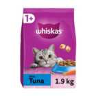 Whiskas 1+ Tuna Adult Dry Cat Food 1.9kg