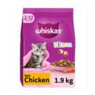 Whiskas Kitten Chicken Dry Cat Food 1.9kg 1.9kg