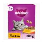 Whiskas 1+ Chicken Adult Dry Cat Food 800g