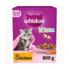 Whiskas Kitten Chicken Dry Cat Food 800g