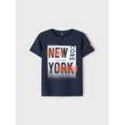 Name It Bright Blue New York Box Logo T-Shirt