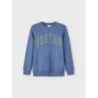 Name It Teal Boston Logo Sweatshirt