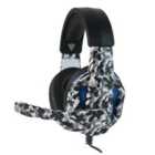 Camo Wired Gaming Headset With Led Lights - Artic Grey
