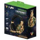 Camo Wired Gaming Headset With Led Lights - Desert Brown