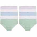 10P Lilac Spot Knickers, 7-8 Y 10 per pack