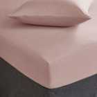 Fogarty Soft Touch Dusty Pink Fitted Sheet