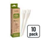 BioPak White Paper Forks 10 per pack