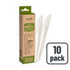 BioPak White Paper Knives 10 per pack