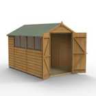 Forest Garden Shiplap Dip Treated 6' x 10' Apex Shed - Double Door