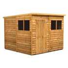 Power 8x8 Overlap Pent Shed