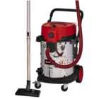 Einhell Corded Stainless Steel L Class Wet & Dry Vacuum Cleaner with Power Take Off 50L - 1600W