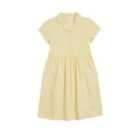 M&S Girls Pure Cotton Gingham School Dress, 4-10 Years, Yellow