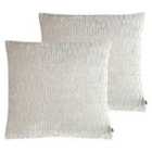 Kai Rialta Polyester Filled Cushions Twin Pack Viscose Pebble 50 x 50cm
