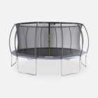 16ft trampoline with inner safety net for optimal safety - Diam.490 cm - Jupiter Inner - Grey
