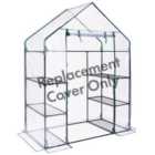 VonHaus Walk In Greenhouse Cover Replacement, Spare Plastic PVC Cover Weatherproof, Size of Cover: H195 x L143 x D73cm
