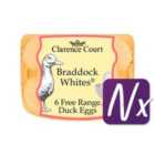 Clarence Court Free Range White Duck Eggs 6 per pack