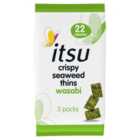 Itsu Crispy Seaweed Thins Wasabi Flavour 3 x 5g