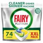 Fairy Platinum All in One Lemon Dishwasher Tablets 74 per pack