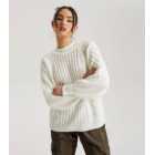 Urban Bliss Cream Cable Knit Crew Neck Jumper