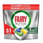 Fairy Platinum Dishwasher Tablets Lemon 51 per pack