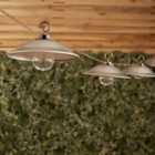 10 Churchgate Galvanised Metal Solar Outdoor String Lights