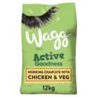 Wagg Active Goodness Dry Adult Dog Food In Chicken & Veg 12kg