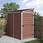 Canopia by Palram SkyLight Pent Shed 4' x 6' - Amber