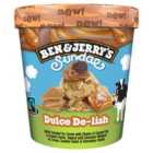 Ben & Jerry's Sundae Dulce De-lish Salted Caramel Ice Cream Tub 427ml