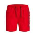 Jack & Jones Junior Red Logo Side Swim Shorts