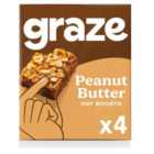 Graze Protein Peanut Butter Vegan Snack Bars 4 per pack