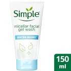 Simple Water Boost Micellar Gel Facial Wash 150ml, 150ml