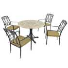 Montpellier 4 Seater Dining Set with Ascot Chairs