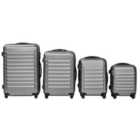 Lightweight Hard Shell Suitcase Set 4-piece - Grey