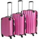 Lightweight Suitcase Set 3-piece - Pink