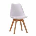 LPD Furniture Louvre Chair White (Pack of 2)