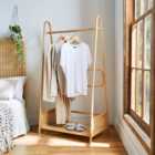 French Cane Clothes Rail Self Assembly