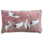 Orient Cranes Cushion Blush 30x50