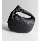 Public Desire Black Woven Top Handle Bag