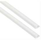 D-Line Self-Adhesive 1/2 Circle Decorative White Micro-Trunking - 16 x 8 x 2000mm - Pack of 2