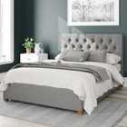 Aspire Olivier Ottoman Bed Eire Linen Grey Single
