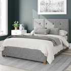 Aspire Presley Ottoman Bed, Eire Linen Grey Single