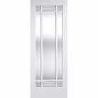 LPD (W) 30 inch White Manhattan Glazed 9L Internal Door