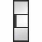 LPD (W) 33 inch Black Tribeca Glazed 3L Internal Door