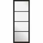 LPD (W) 24 inch Black Soho Glazed 4L Internal Door