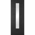 LPD (W) 33 inch Black Ash Laminated Vancouver Glazed 1L Internal Door