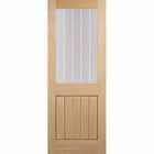 LPD (W) 30 inch Oak Mexicano Glazed Half Light Pre-Finished Internal Door