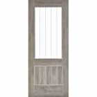LPD (W) 33 inch Light Grey Laminated Mexicano Glazed Internal Door