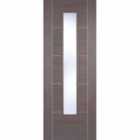 LPD (W) 27 inch Medium Grey Laminated Vancouver Glazed Internal Door
