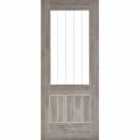 LPD (W) 30 inch Light Grey Laminated Mexicano Glazed Internal Door