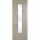 LPD 27'' Light Grey Laminated Vancouver Glazed Internal Door